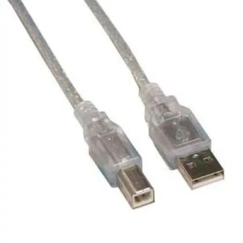 6-Foot Shielded Usb-A To Usb-B Cable – Clear Jacket 1
