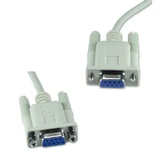 6-Foot Straight Grey Serial Cable – Db9 Female To Db9 Female 1