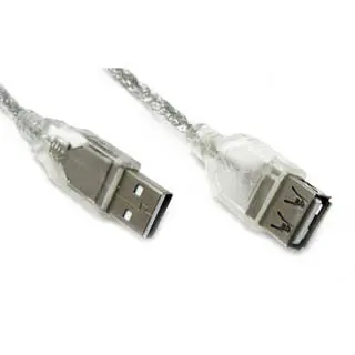6-Foot Usb A-To-A Cable – Male To Female, Silver Jacket 1