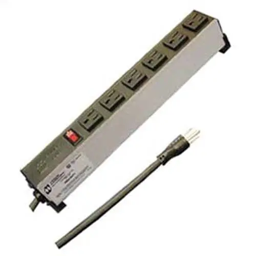 6-Outlet Power Strip – 6 Ft, 15A, 14/3 Sjt Cord, Resettable Breaker 1
