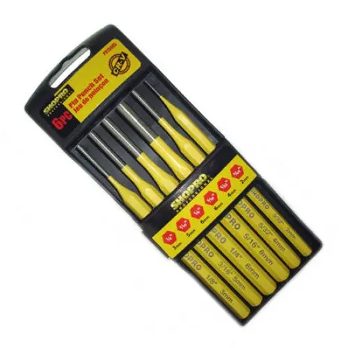 6-Piece Nail Punch Set – Includes Sizes From 5/64″ To 5/16″ 1