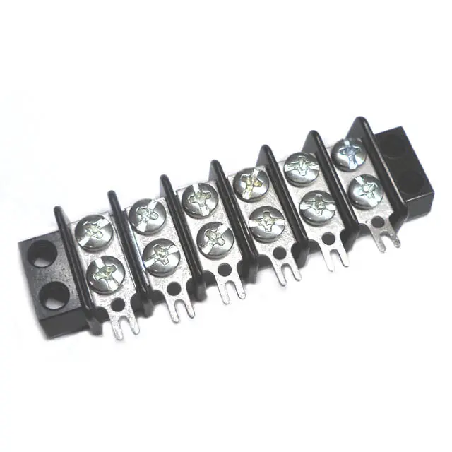 6-Position Flush-Mount Terminal Block – Dual Row, 14 Awg 1
