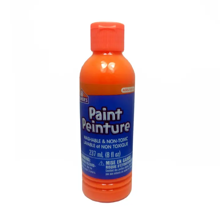 62914 – Washable, Non-Toxic Orange Craft Paint – 237 Ml Bottle 1