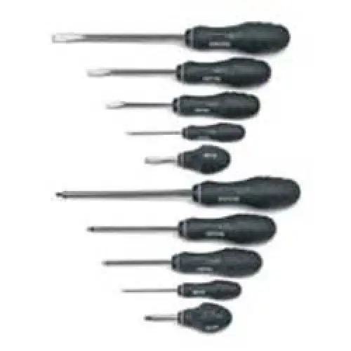 66617G 10-Piece Screwdriver Set – 5 Phillips + 5 Slotted Precision Drivers 1