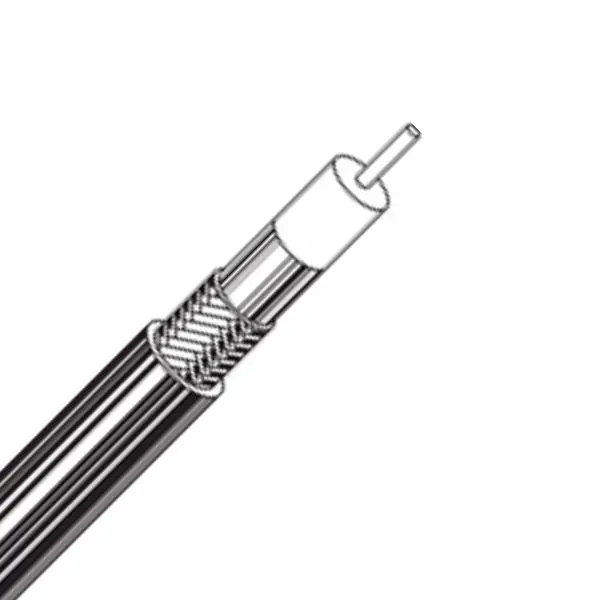 75-Ohm Video Coaxial Cable – 95% Braided Shield, 250 Ft, Cmp-Rated, 0.144" Od 1