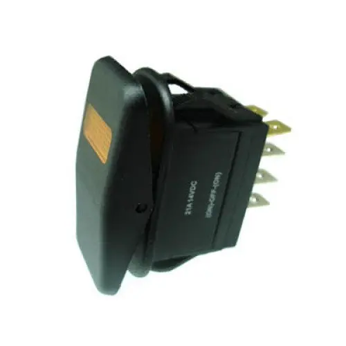 7600040 Momentary Illuminated Rocker Switch – 1-Pole, 2-Throw Center-Off (On)-Off-(On), 21A @ 14Vdc, 21×38Mm 1