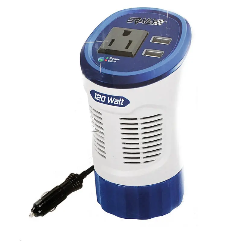 7636 120W Dc-To-Ac Power Inverter – 12V Input, 115V Output, Ac Outlet + Dual Usb Ports 1