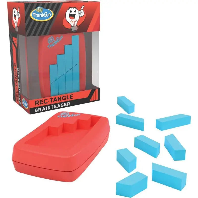 76385 Rec-Tangle Pocket Puzzle – Portable Brain Teaser With Geometric Challenge 1