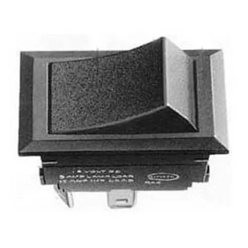 7900032 Single-Pole Single-Throw Rocker Switch – 5A, 12Vdc, Black Housing, 21×38Mm Quick-Terminal Mount 1