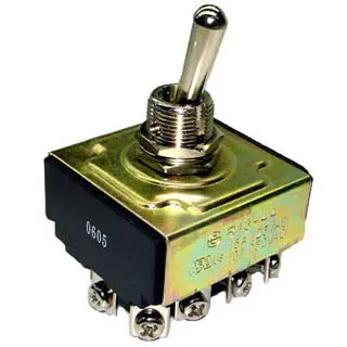 7920006 - Momentary 4Pst Toggle Switch, 16 A, (On)–Off, 125 V Ac, Screw Terminals, 12 Mm Cutout 1