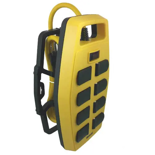 8-Outlet Power Strip – 6 Ft Cord, Hinged Safety Covers, And Integrated Cord Wrap Storage 1