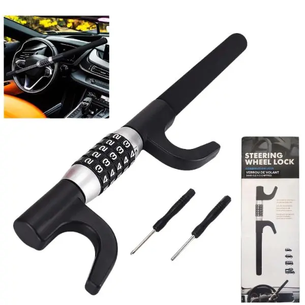 83689 Numeric Steering Wheel Lock – Vehicle Security Device 1