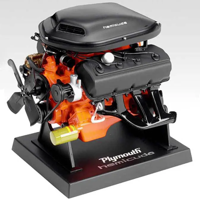 85-1442 Plymouth Barracuda 426 Hemi Die-Cast Model Kit – Over 100 Parts, 1:14 Scale 1
