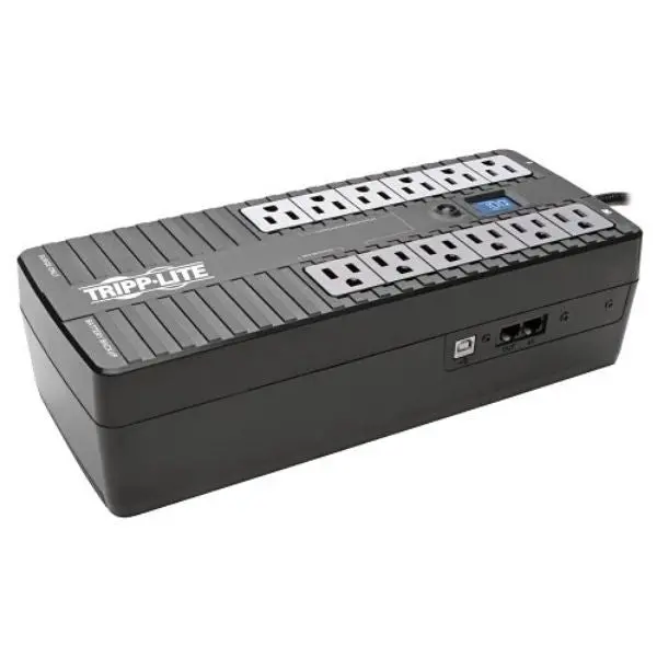 850Va Lcd Ups With Surge Protection – 425W Capacity, 12 Outlets, 6-Ft Phone Line Protection, ~45-Min Backup 1