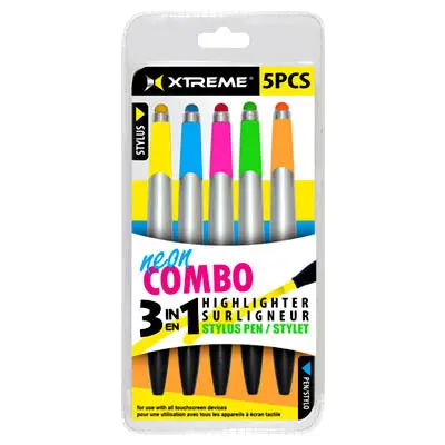 86451 3-In-1 Stylus Pen – Touchscreen-Compatible With Highlighter Tip 1