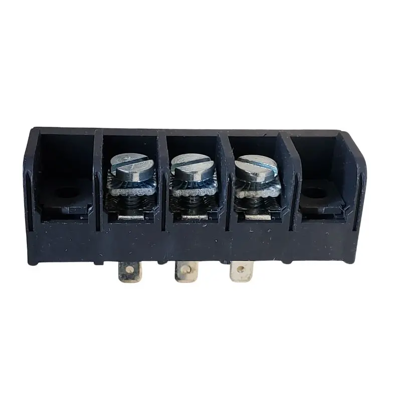 8Qcv-03 Heavy-Duty Terminal Block – 3-Pole, 11 Mm Pitch, #8-32 Screw, 30A/300Vac 1