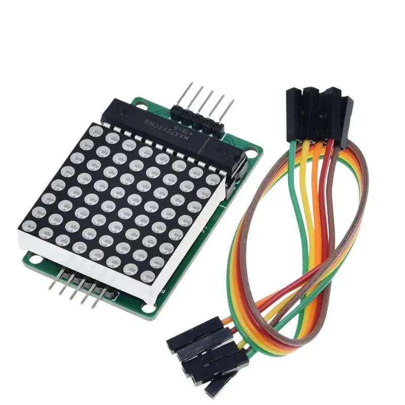 8×8 Red Led Matrix Module – Max7219 Integrated, Serial-Controlled, 5V 1
