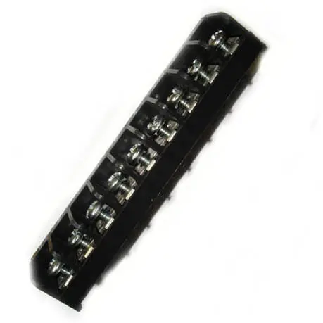 9-Pole Tri-Barrier Pcst Terminal Block, 8Mm Centerline, #6-32 Screw, 17.9Mm Width 1