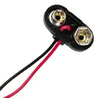 9V T-Type Battery Snap Connector With Vinyl Cover – 6 Inch, 2-Pack 1