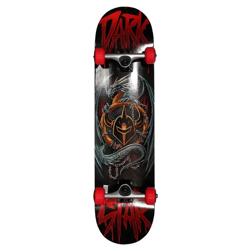Abyss Red Double-Kicktail Skateboard – 31-Inch Deck 1