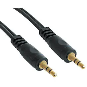 Ac-615G Bc – 6-Foot 3.5Mm Stereo Cable – Gold-Plated Connectors, Black Jacket, High-Fidelity Audio 1