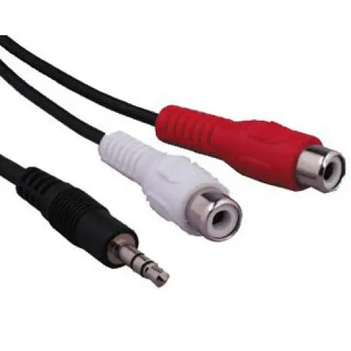 Ac606Gbc — 6-Foot Gold-Plated 3.5Mm Stereo-To-Dual-Rca Cable 1