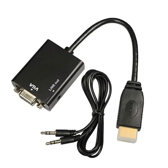 Ada-Converter-Hdmi-Vga/Audio-B Hdmi-To-Vga Adapter With Audio Support 1
