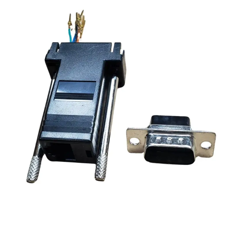 Add-1176F Db9 Male To Rj45 Modular Adapter — 8P8C, Black Housing 1