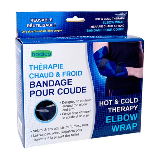 Adjustable Elbow Compression Wrap – Hot/Cold Therapy Support (Model 84276) 1