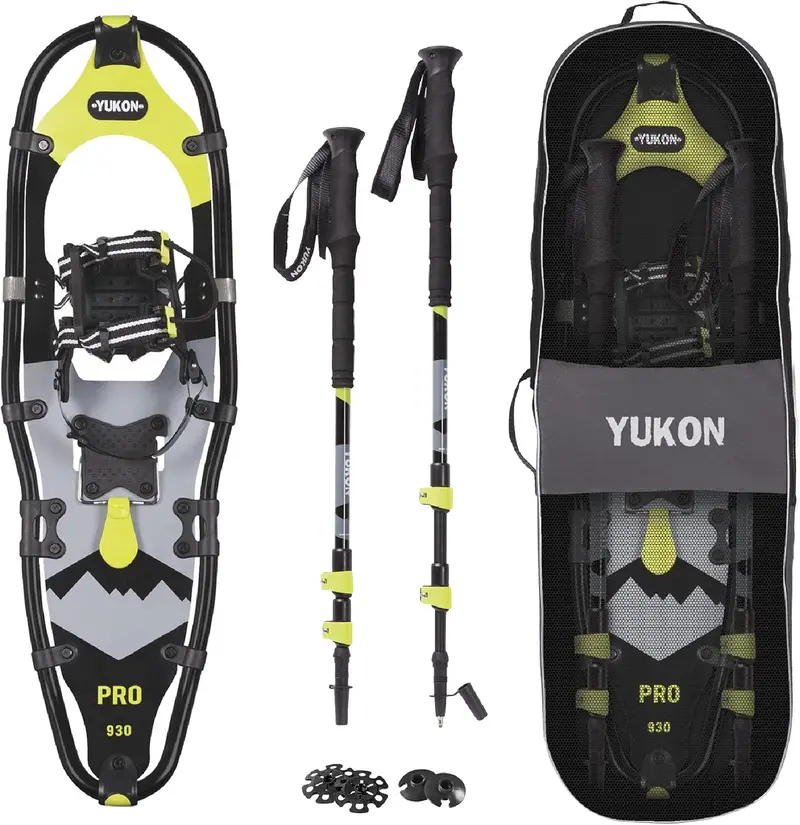 Adult Snowshoe Kit – 9" × 30", Black, Rated For 201–250 Lbs (80-2010K) 1