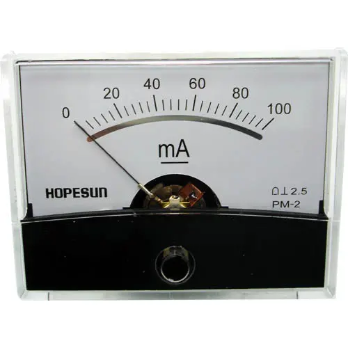 Aim60100 Dc Panel Meter: 0–100 Ma Range, 2.4 × 1.9-Inch Display 1
