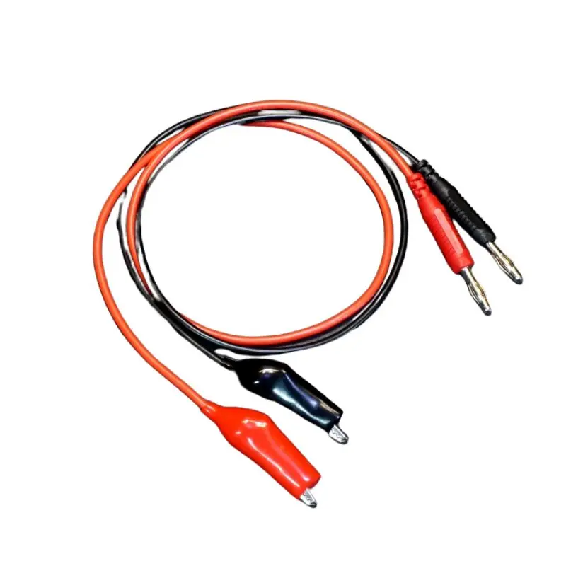 Alligator Clip Test Leads With Banana Plugs – 3-Foot Heavy-Duty Cable Set 1