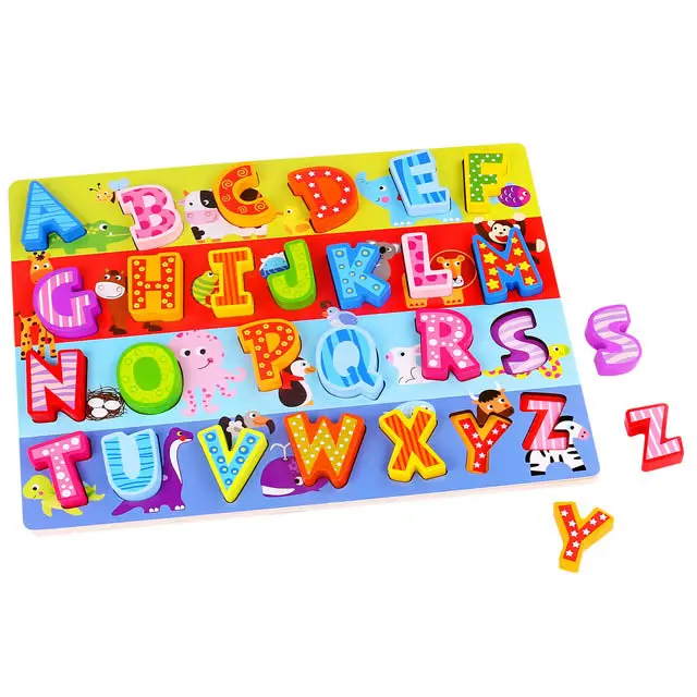 Alphabet Learning Puzzle – 27-Piece Letter Identification & Spelling Kit 1