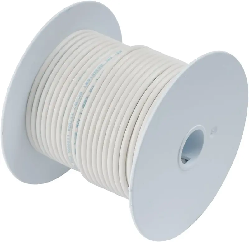 Amw-338 – 18 Awg Stranded Wire, White, 35 Ft, Tc Rated 1