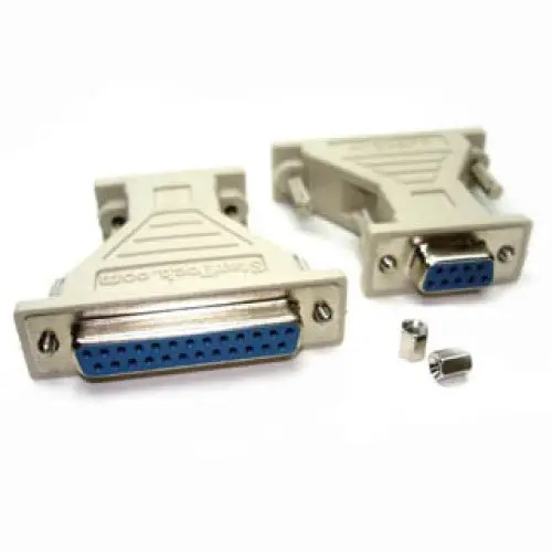 At25F9F Standard Gender Changer – 9-Pin Female To 25-Pin Female, Beige Housing 1