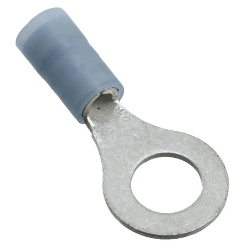 B-525-14 – Blue Ring Terminal, 1/4" Stud Size, 16–14 Awg, 6.4 Mm Id × 12 Mm Od (100-Pack) 1