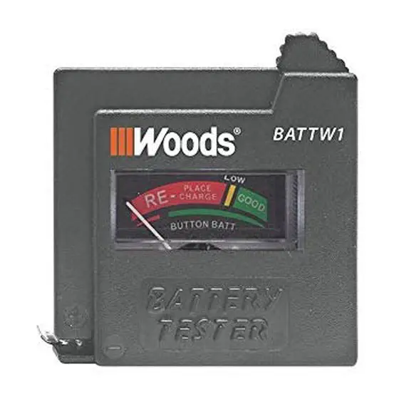 Battw1 Universal Battery Tester For Aa, Aaa, C, D, 9V, And Button Cells 1