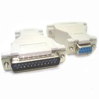 Beige 9-Female To 25-Male D-Sub Gender Changer Adapter 1