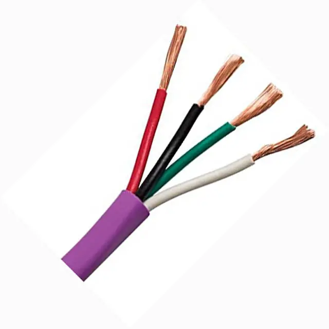 Belden 77174 12 Awg 4-Conductor Speaker Wire – 500 Ft, Purple, Spool Pack 1