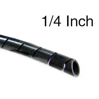 Black Spiral Wrap Tubing – 1/4-Inch Outer Diameter, 100 Feet Per Spool (Model 2Nfpoc) 1