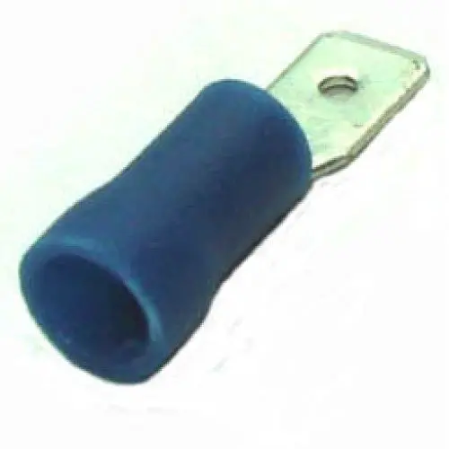 Blue Quick-Connect Male Tab Terminal, 0.25" (6.35 Mm), 16–14 Awg – Pack Of 100 1