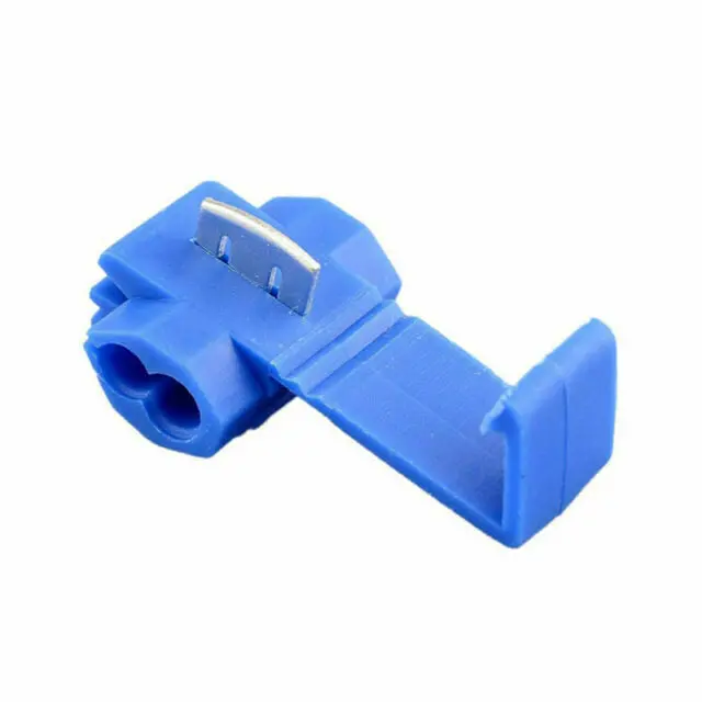 Blue Quick-Tap Wire Connector – 18–14 Awg, Insulated Nylon Housing – Pack Of 4 1