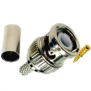 Bnc Male Crimp Connector For Rg58 Coaxial Cable – Gold-Plated, Secure-Fit Plug 1