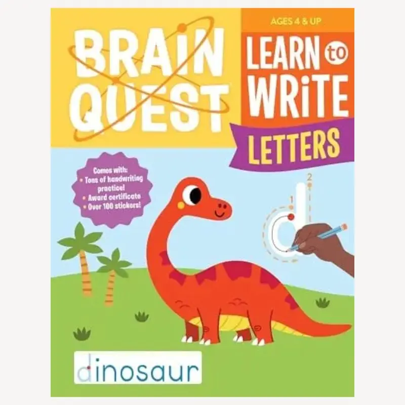 Brain Quest: Learning To Write Letters – Early Literacy Practice Workbook 1