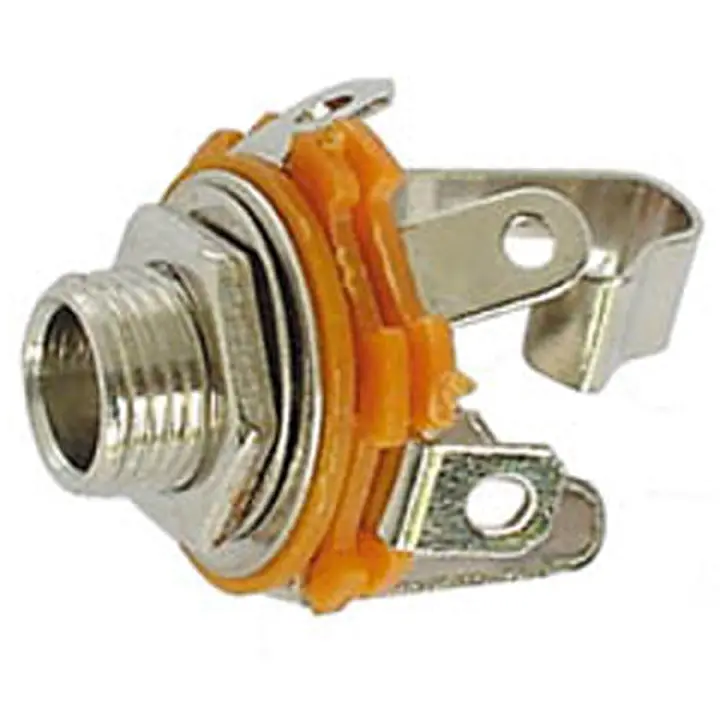 Ca041 – 6.3Mm Stereo Chassis Mount Audio Jack, Pcb Solder Terminal, Metal Housing 1