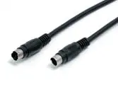 Ca1011-25 Blk – 25Ft Mini-Din S-Video Cable With Gold-Plated 4-Pin Male-To-Male Connectors 1