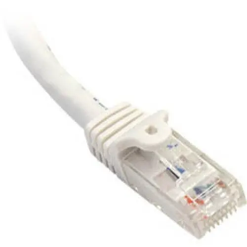 Cab-Cat6-50Ft-White – White Snagless Cat6 Patch Cable – 50 Feet 1