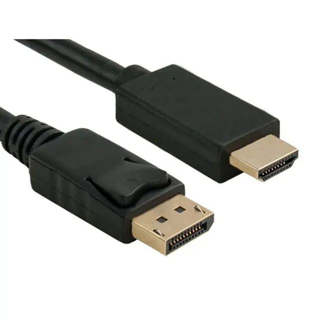 Cab-Dp-Hdmi-6Ft – Displayport Male To Hdmi Male Adapter Cable, 6-Foot Length, Black And White 1