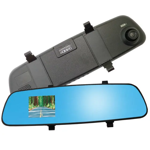 Car Dashboard Rearview Mirror Camera – 2.4-Inch Screen, Motion Detection, Hd Recording 1