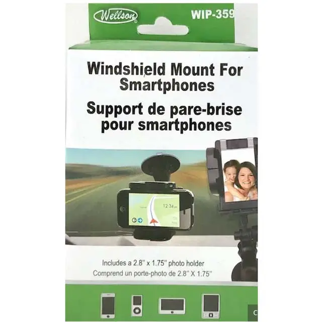 Car Windshield Phone Mount – Adjustable Suction Cup Holder For Smartphones 1
